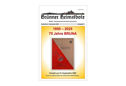 Feier des 75jährigen Jubiläums der BRUNA, des Heimatverbandes der Brünner in der Bundesrepublik Deutschland